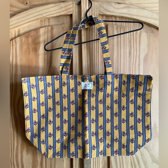 Sezane Handbags - Sezane x MariaDelOrden Yellow and Blue Floral Tote NWT